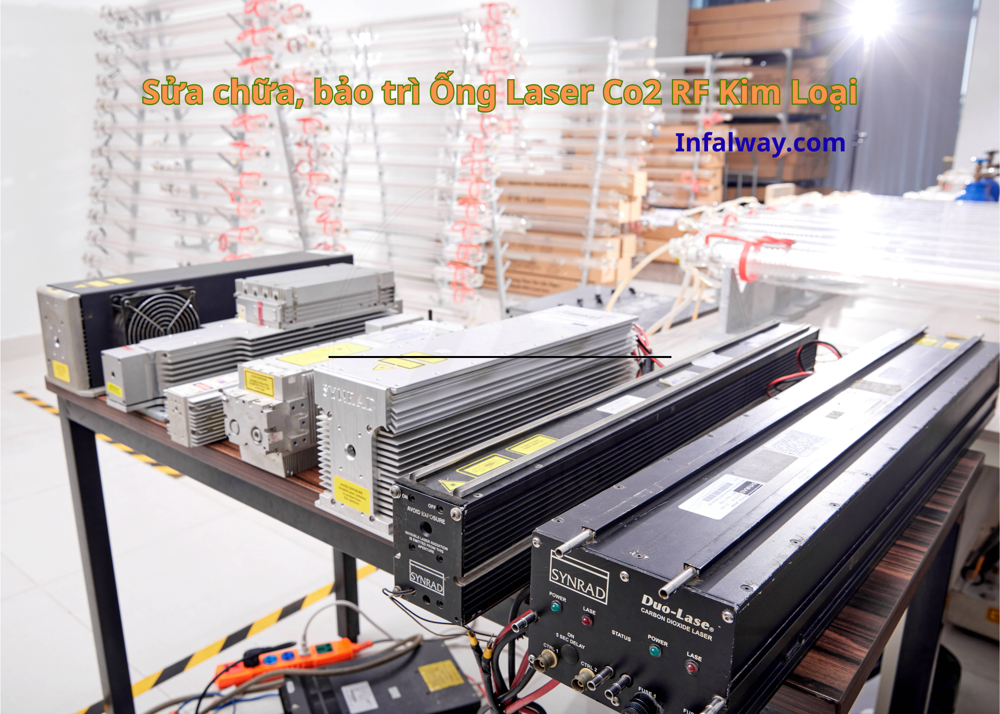 Ống laser co2 là bộ phận bên trong máy nào?