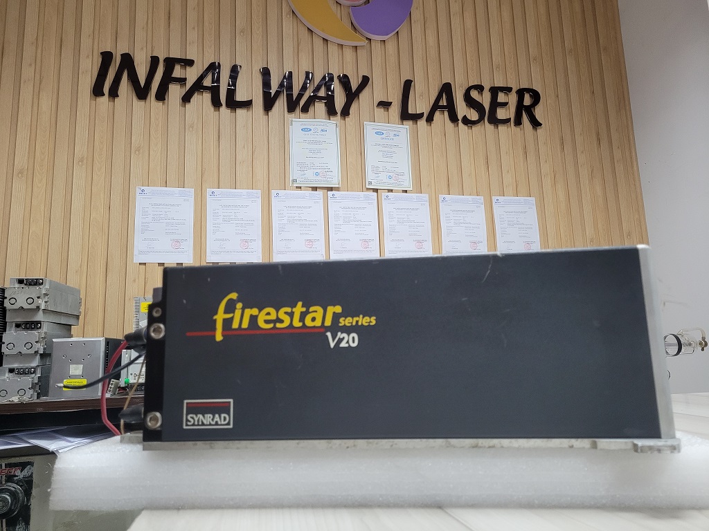 * Phục hồi bơm nạp khí ga ống phóng laser co2 rf synrad-sfv20fwd